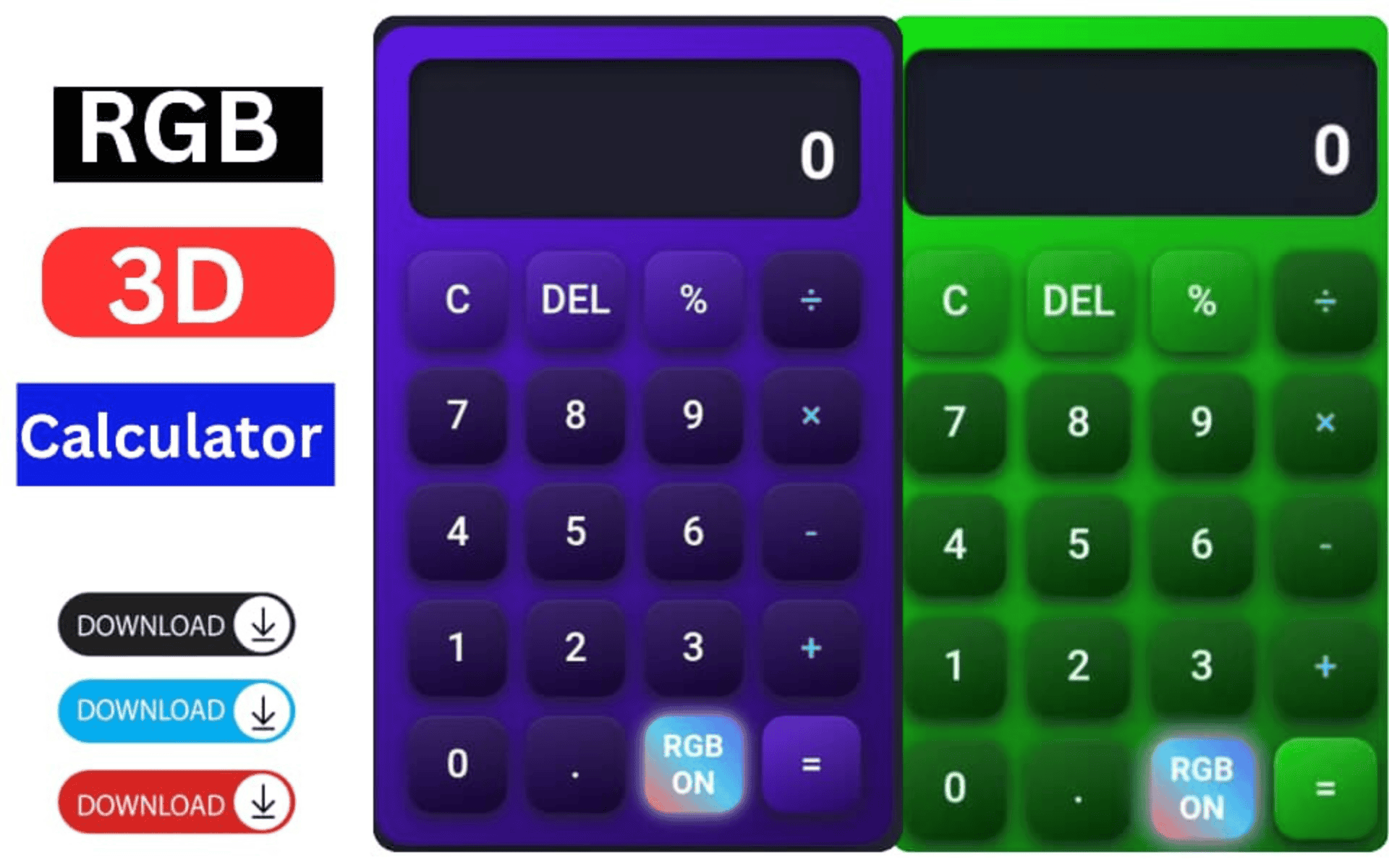 Experience the Future of Calculations with RGB 3D Calculator – Vibrant, Interactive, and Powerful!